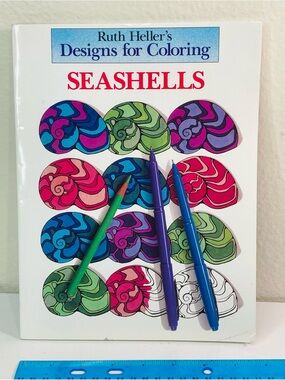 NWT Ruth Heller’s Designs  for Coloring Book - Seashells 🐚